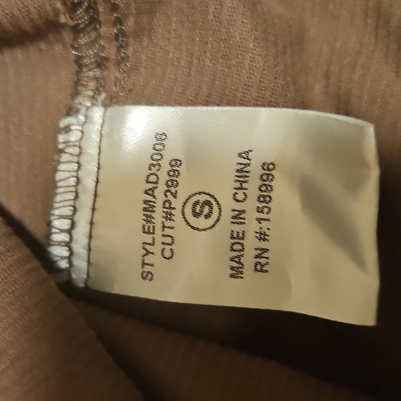 Aeron & Amber Brown Velvet Mini Dress Bow Tie Front Cottagecore Boho S - Picture 6 of 9